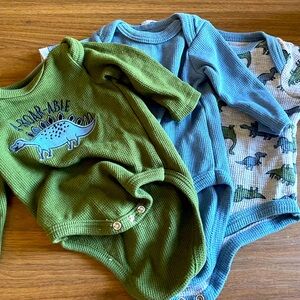Duck Duck Goose 0-3 Month Onsie Set